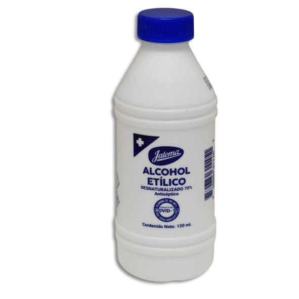 Alcohol Etílico Desnaturalizado (jaloma) 70% Fco. 120 Ml.