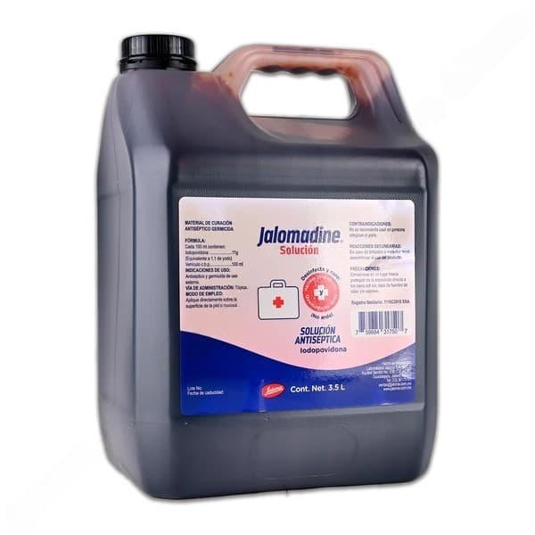 Jalomadine Solucion Antiséptica Tópica Env. 3.5 Lts. 11 G/100 Ml.