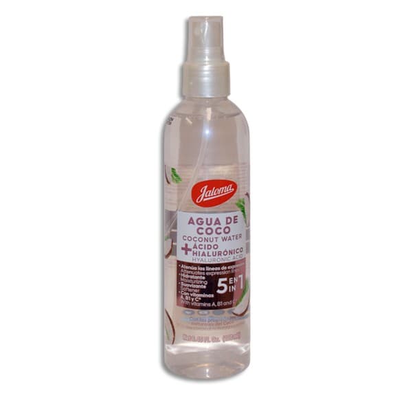 Agua de Coco/ácido Hialurónico (jaloma) Loción Facial. Fco. 250 Ml.