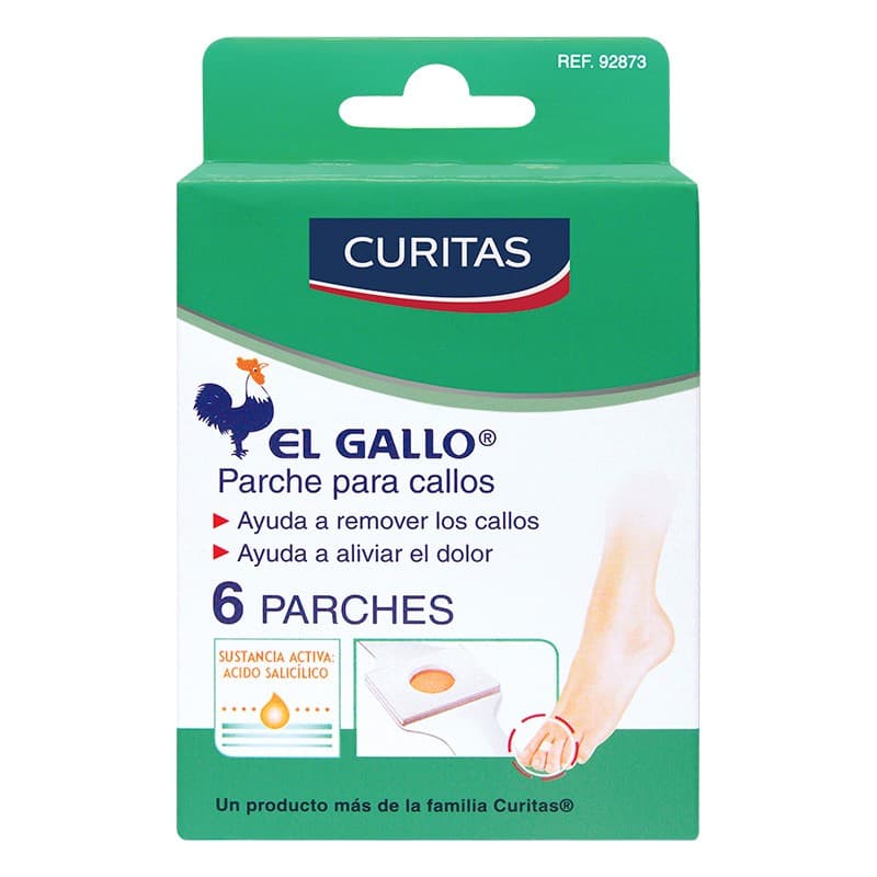 Curitas Parche para Callos Cja. C/6 Pzs. 40 Mg.