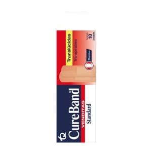 Cureband Venditas Standard Col. Traslúcido 19x76mm. Cja. C/ 10 Pzs.