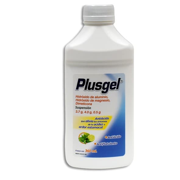 Plusgel Susp. Fco. 360 Ml. 3.7-4.0-0.5 G/100 Ml.