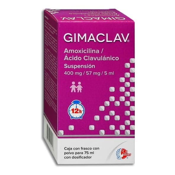 Gimaclav 12h Susp. Fco. 75 Ml. 400-57 Mg/5 Ml.