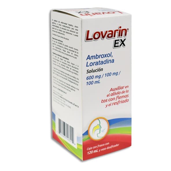 Lovarin-ex Solución Fco. 120 Ml. 600-100 Mg/100 Ml.