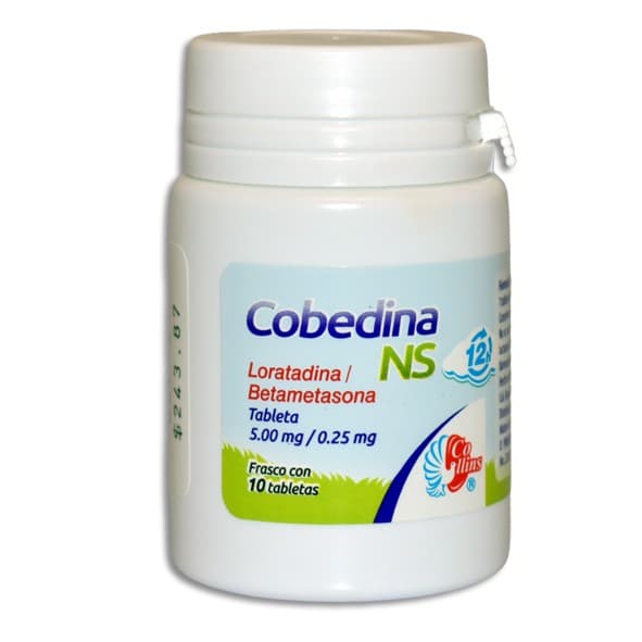 Cobedina-ns 12h Fco. C/10 Tabs. 5.00/0.25 Mg.