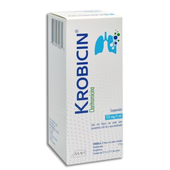 Krobicin Susp. Fco. 60 Ml. 125 Mg/5 Ml.