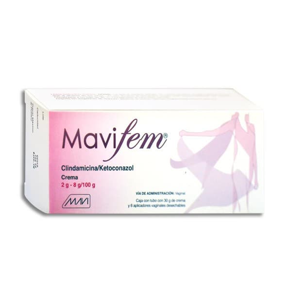Mavifem Crema Vaginal Tubo C/30 G. 2-8 G/100 G. y 6 Aplics.