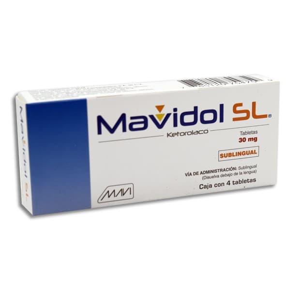 Mavidol Sl C/4 Tabs. Sublingual 30 Mg.