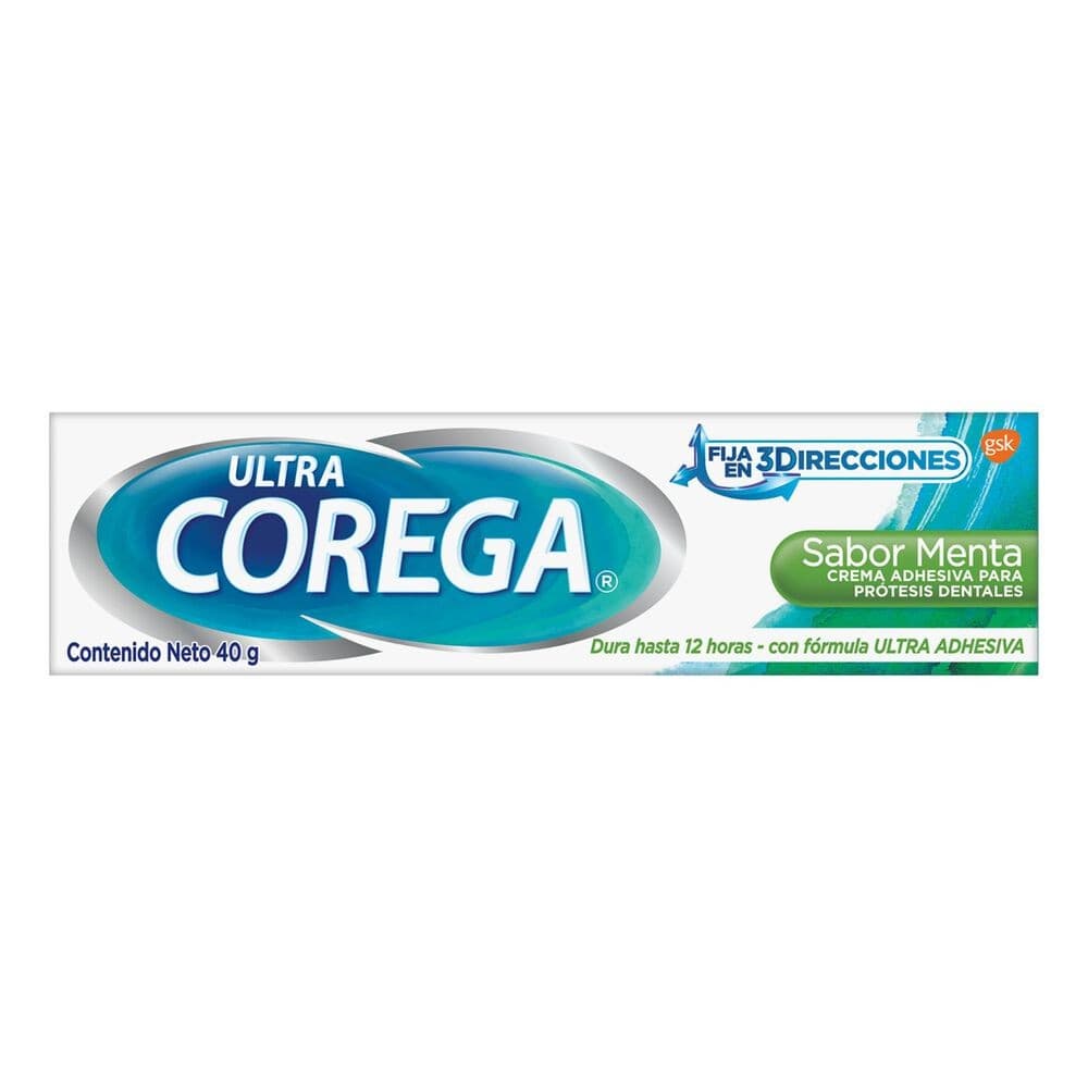 Ultra Corega Sabor Menta Crema Adhesiva Tubo C/40 G.