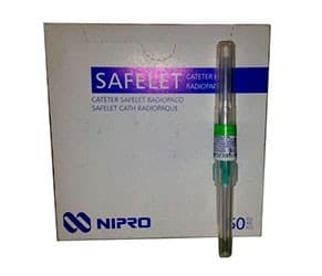 Safelet Catéter Iv Radiopaco 18gx1-1/4" (1.35x32mm) Verde C/1 Pza.