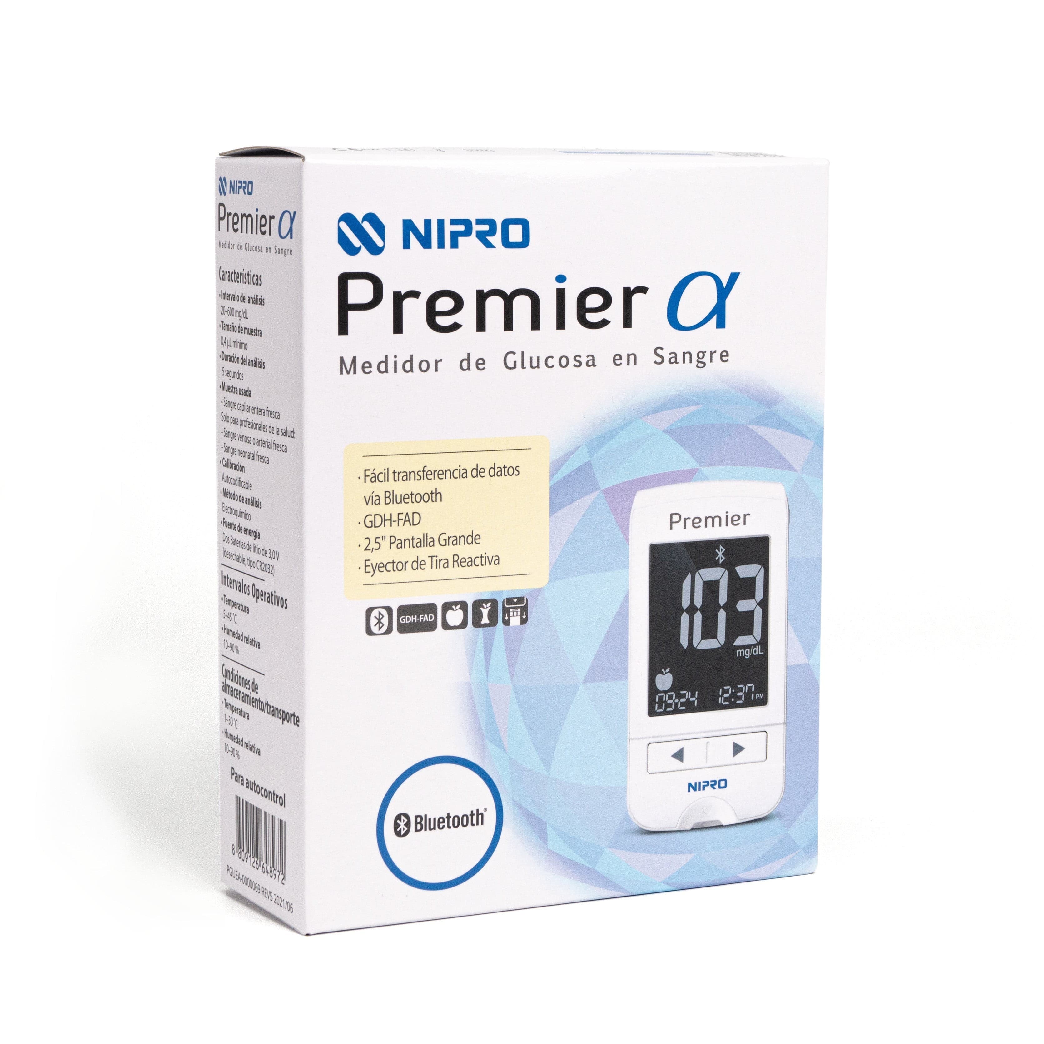 Nipro Premier Alpha (set de Glucómetro) C/1 Equipo.