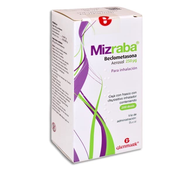 Mizraba Aerosol P/inhalación Fco. C/200 Dosis 250 Mcg.