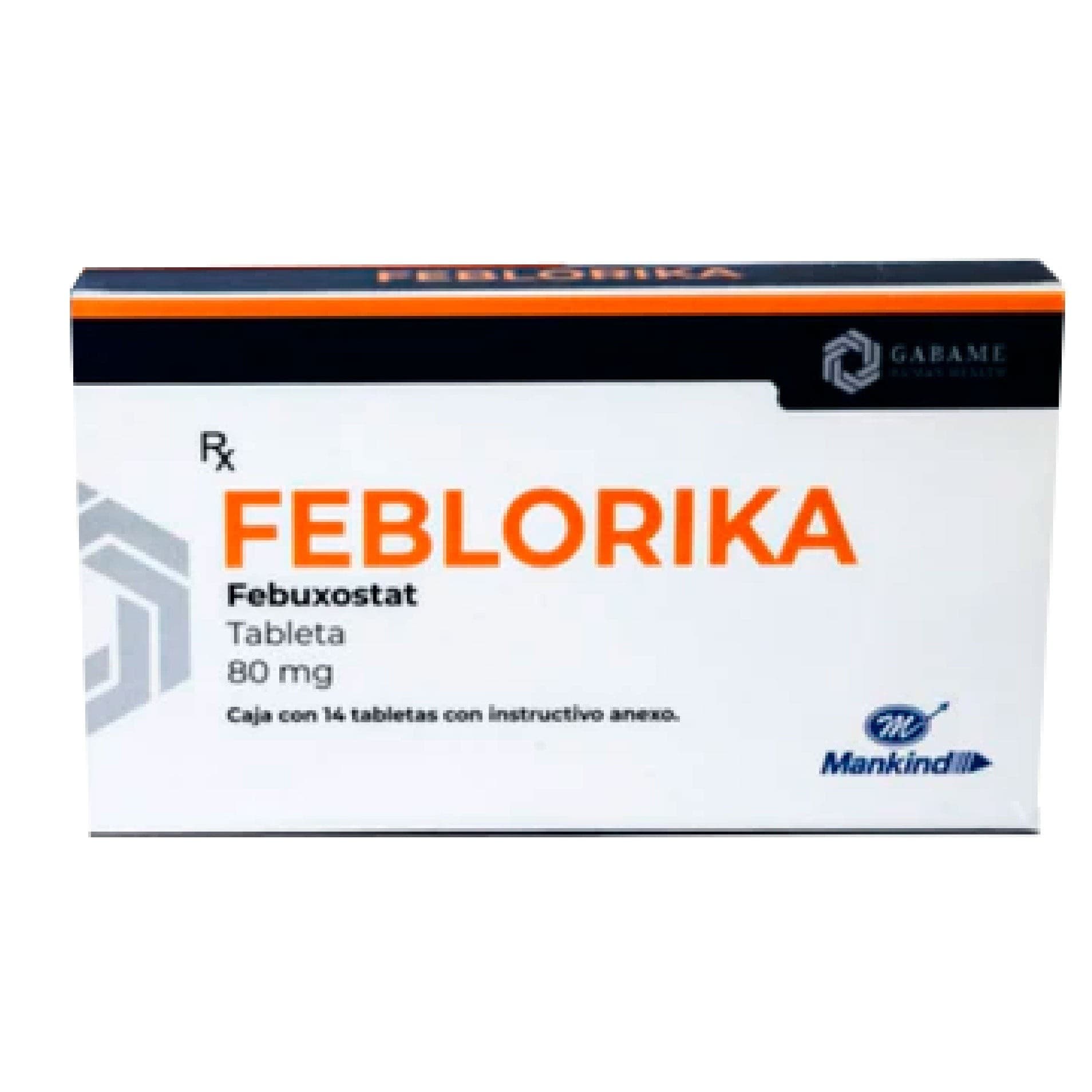 Feblorika C/14 Tabs. 80 Mg.